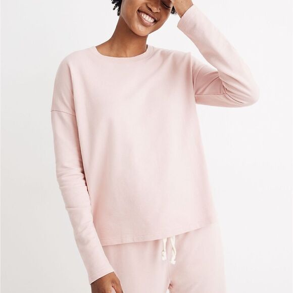 MADEWELL Saunter Sweatshirt Blush Pink Women’s Size XS Style AD474 - Picture 3 of 8